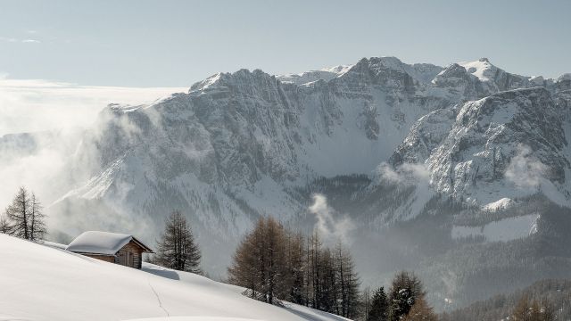 Image: winter in the Dolomites