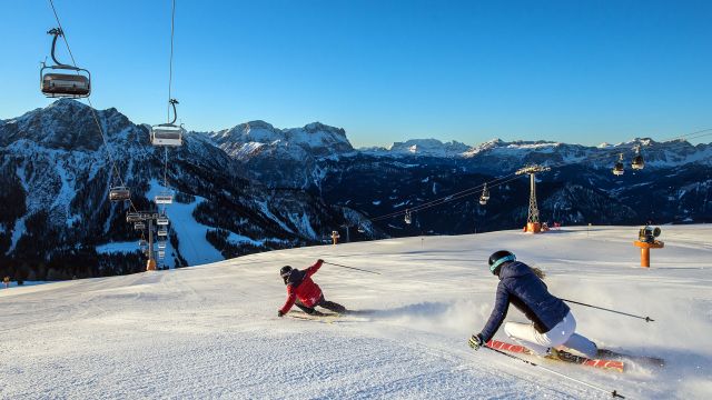 Immagine: sciare nelle Dolomiti